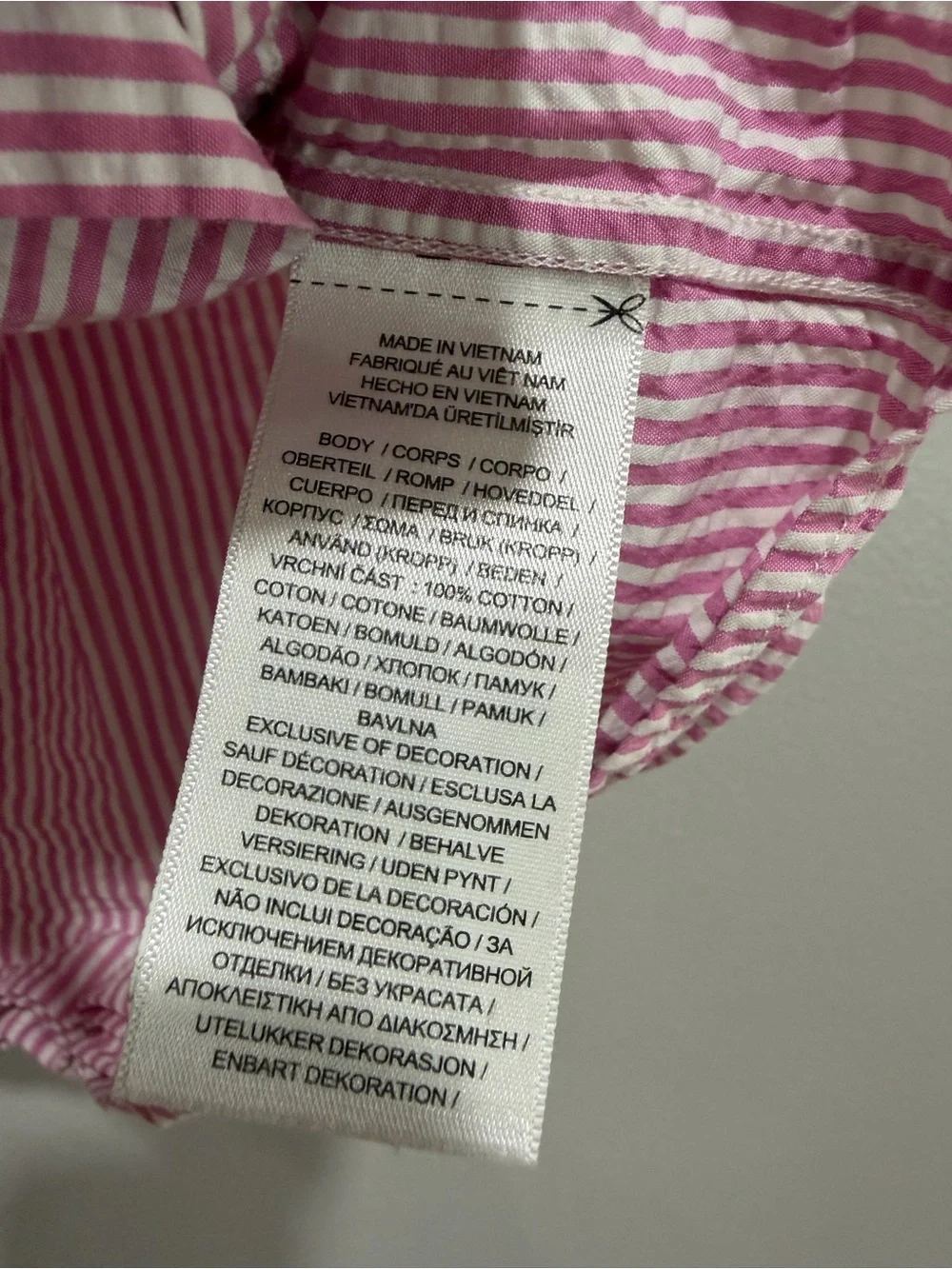 Polo by Ralph Lauren Pink & White Striped Short-Sleeve Button-Down Shirt
